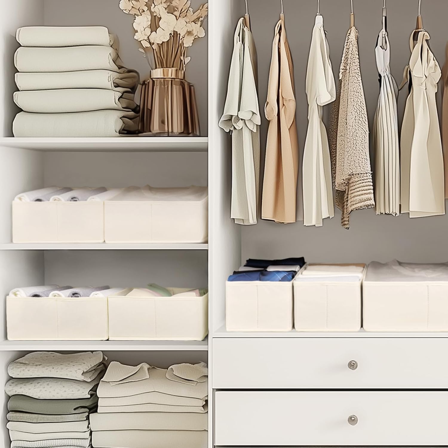 Rangement tiroir compartimenté – Lot de 6 organisateurs