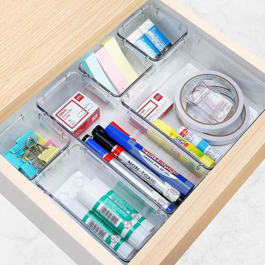 Rangement tiroir maquillage & bijoux – 16 pcs modulables