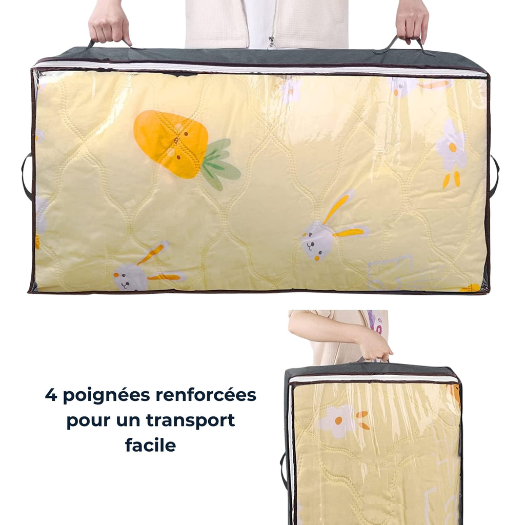 Gain de place sous lit – Rangement grande capacité (2 sacs)