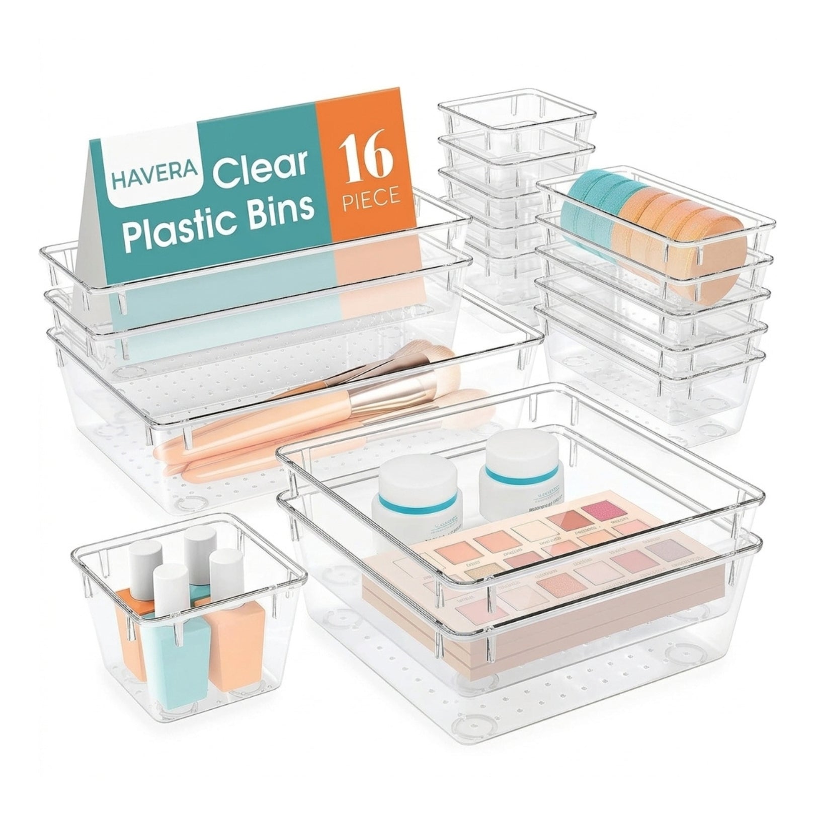 Rangement tiroir maquillage & bijoux – 16 pcs modulables