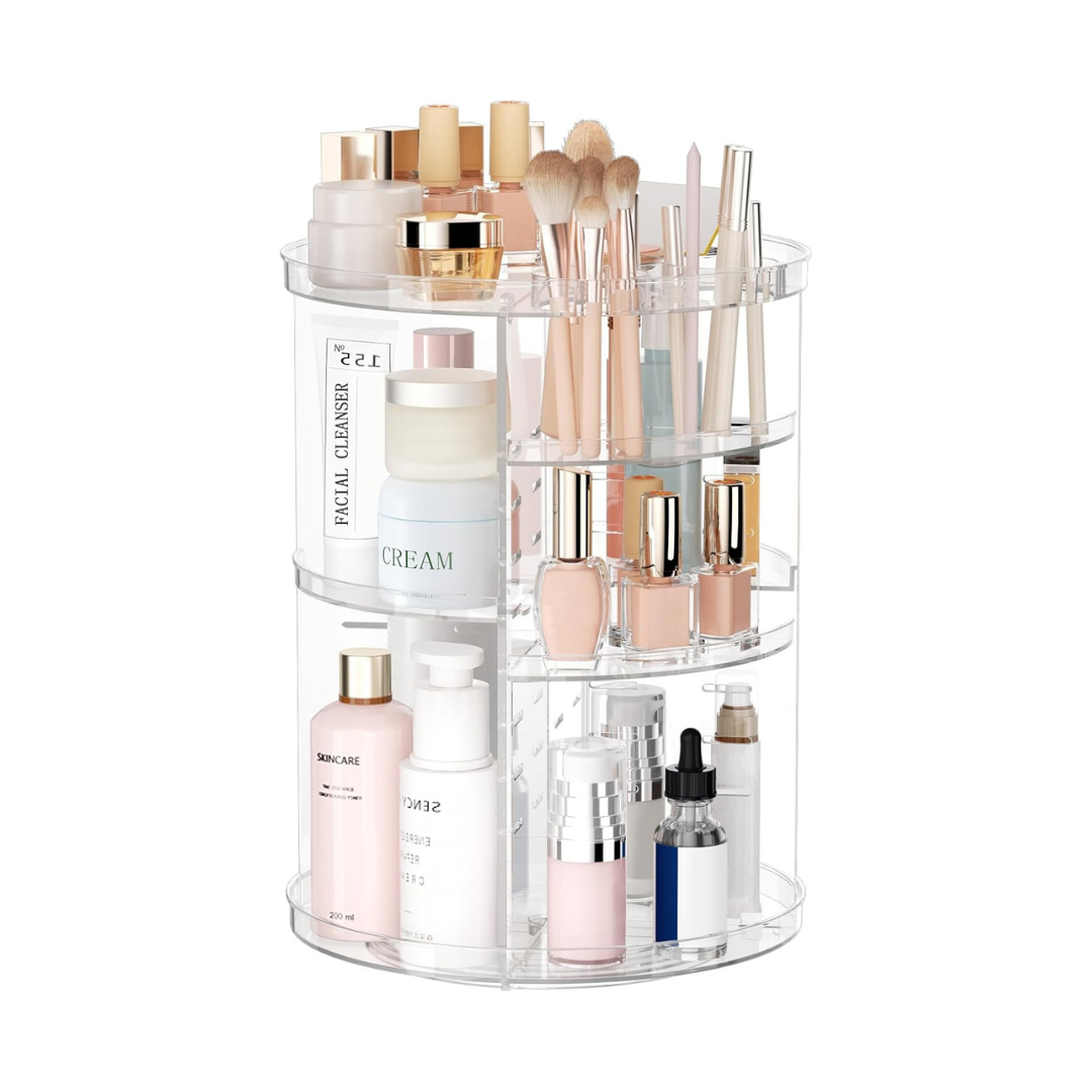 Organisateur maquillage rotatif – Tour rangement 8 niveaux